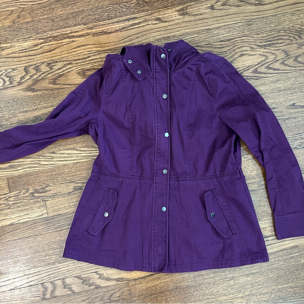 LOFT Deep Purple Utility Jacket